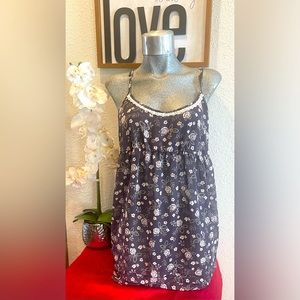 Victoria's Secret Angel Floral Scoop Neck Babydoll Nighty Chemise Size L